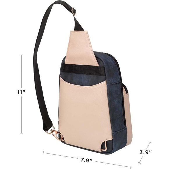 Girls Indigo Blush Cotton Criss-Cross Sling main image 11